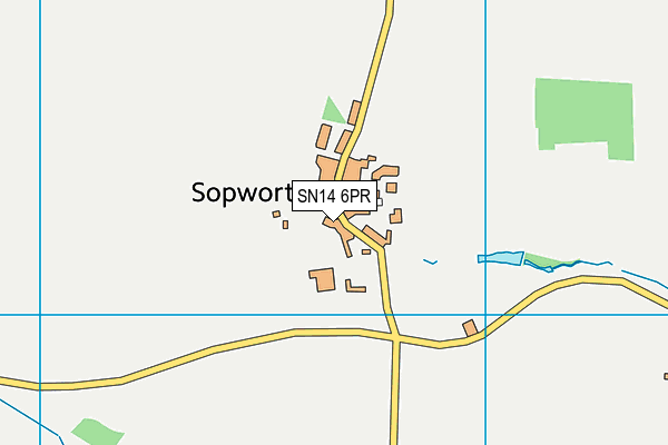 SN14 6PR map - OS VectorMap District (Ordnance Survey)