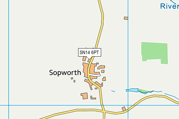 SN14 6PT map - OS VectorMap District (Ordnance Survey)