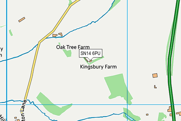 SN14 6PU map - OS VectorMap District (Ordnance Survey)