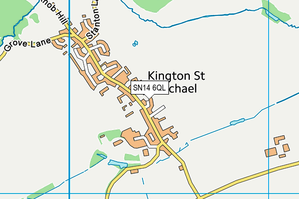 SN14 6QL map - OS VectorMap District (Ordnance Survey)