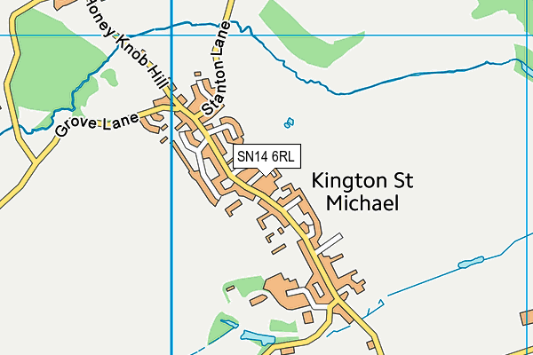 SN14 6RL map - OS VectorMap District (Ordnance Survey)