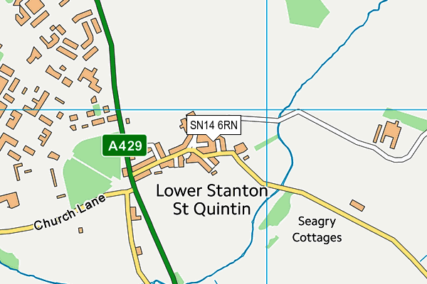 SN14 6RN map - OS VectorMap District (Ordnance Survey)