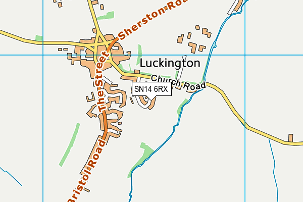 SN14 6RX map - OS VectorMap District (Ordnance Survey)