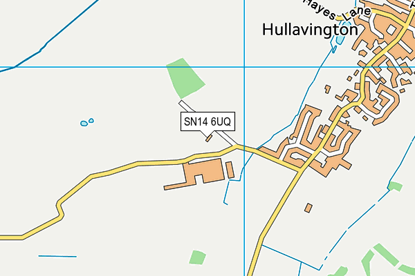 SN14 6UQ map - OS VectorMap District (Ordnance Survey)