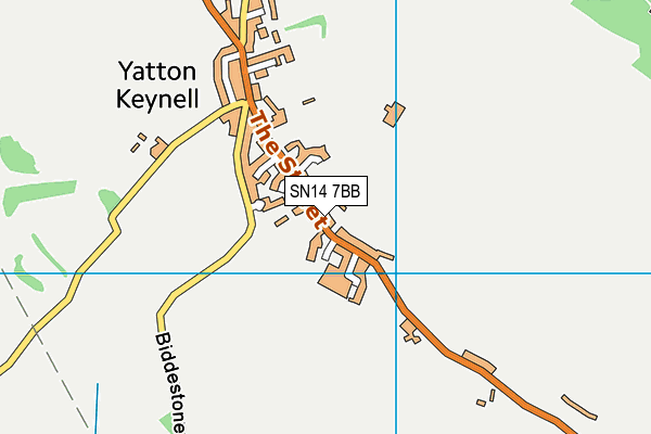 SN14 7BB map - OS VectorMap District (Ordnance Survey)