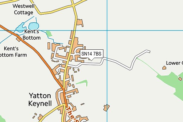 SN14 7BS map - OS VectorMap District (Ordnance Survey)