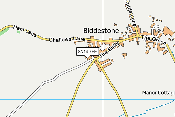 SN14 7EE map - OS VectorMap District (Ordnance Survey)