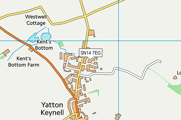 SN14 7EG map - OS VectorMap District (Ordnance Survey)