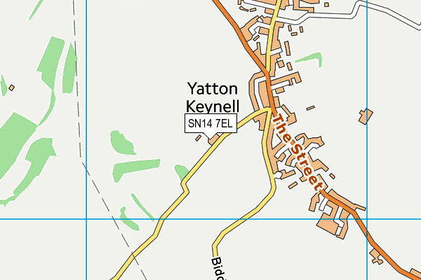 SN14 7EL map - OS VectorMap District (Ordnance Survey)