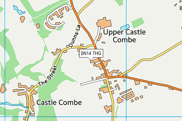 SN14 7HG map - OS VectorMap District (Ordnance Survey)