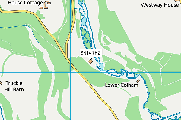 SN14 7HZ map - OS VectorMap District (Ordnance Survey)