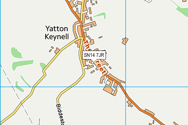 SN14 7JR map - OS VectorMap District (Ordnance Survey)