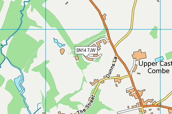 SN14 7JW map - OS VectorMap District (Ordnance Survey)