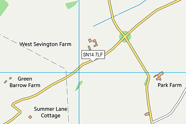 SN14 7LF map - OS VectorMap District (Ordnance Survey)