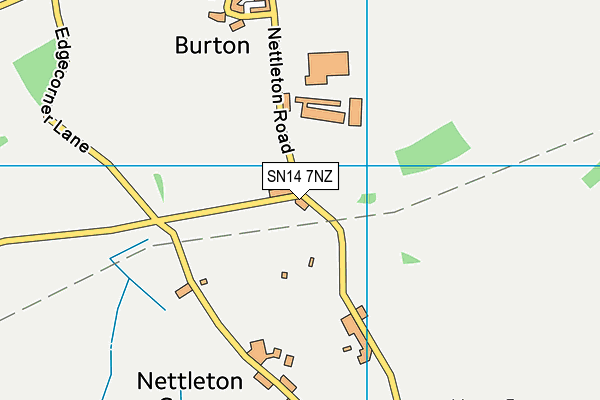 SN14 7NZ map - OS VectorMap District (Ordnance Survey)