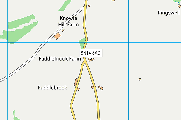 SN14 8AD map - OS VectorMap District (Ordnance Survey)