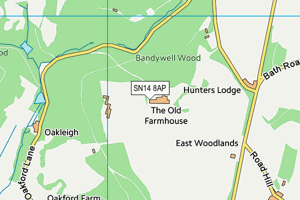 SN14 8AP map - OS VectorMap District (Ordnance Survey)