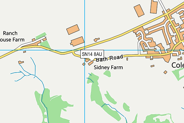 Green Lane Recreation Centre map (SN14 8AU) - OS VectorMap District (Ordnance Survey)