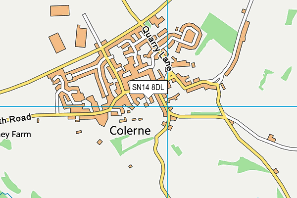 SN14 8DL map - OS VectorMap District (Ordnance Survey)