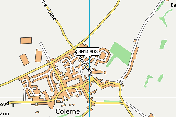 SN14 8DS map - OS VectorMap District (Ordnance Survey)