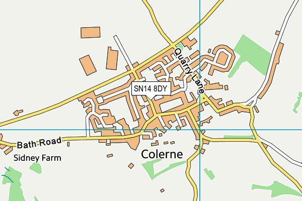 SN14 8DY map - OS VectorMap District (Ordnance Survey)