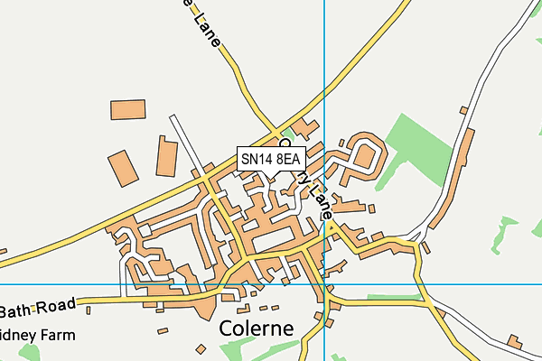 SN14 8EA map - OS VectorMap District (Ordnance Survey)