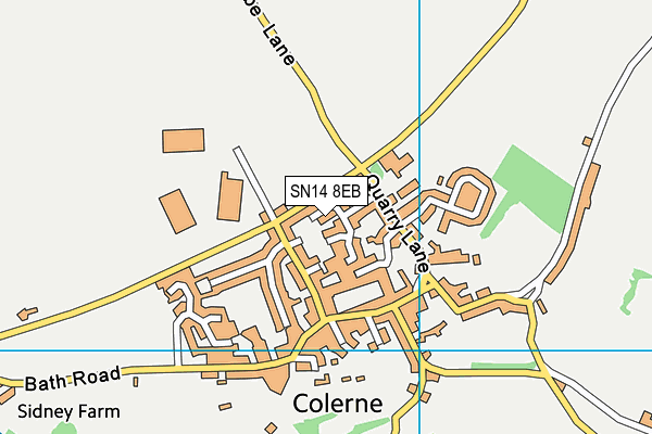 SN14 8EB map - OS VectorMap District (Ordnance Survey)