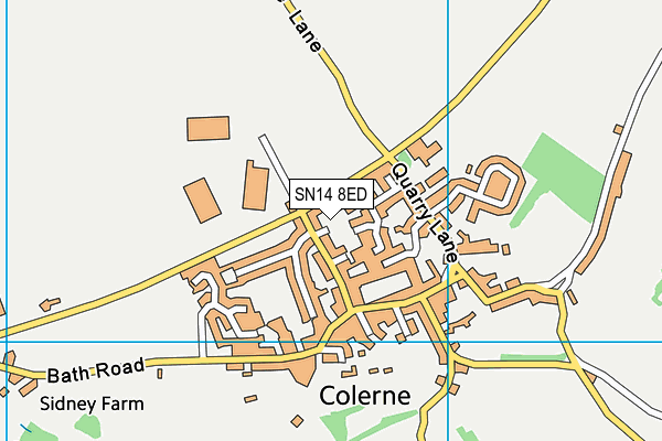 SN14 8ED map - OS VectorMap District (Ordnance Survey)