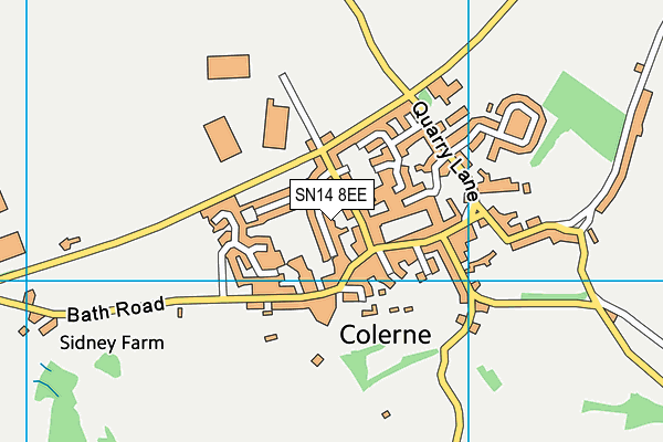 SN14 8EE map - OS VectorMap District (Ordnance Survey)