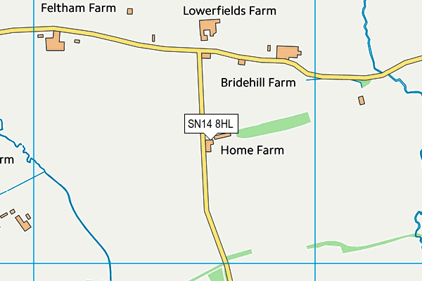 SN14 8HL map - OS VectorMap District (Ordnance Survey)