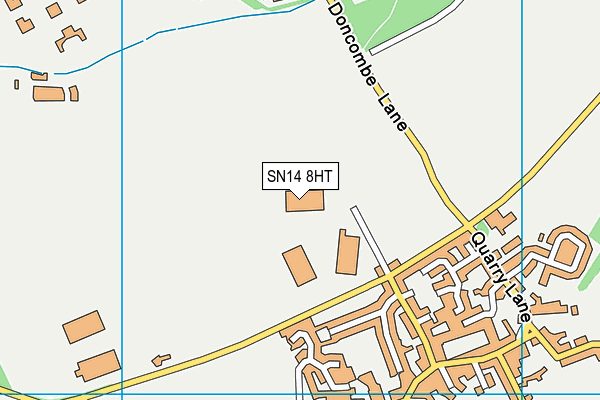 SN14 8HT map - OS VectorMap District (Ordnance Survey)