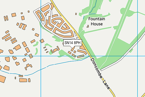 SN14 8PH map - OS VectorMap District (Ordnance Survey)
