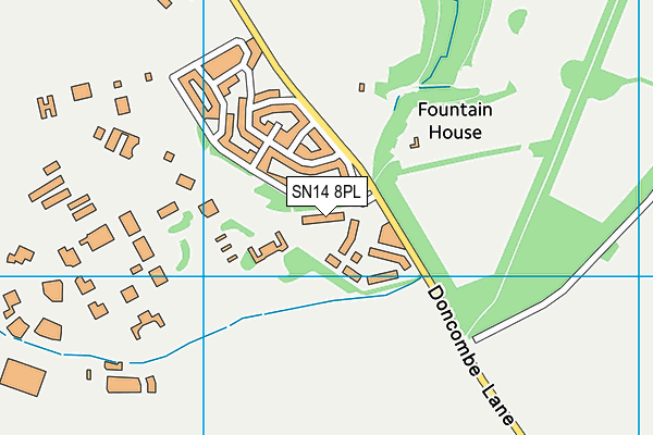 SN14 8PL map - OS VectorMap District (Ordnance Survey)