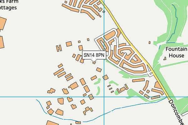 SN14 8PN map - OS VectorMap District (Ordnance Survey)
