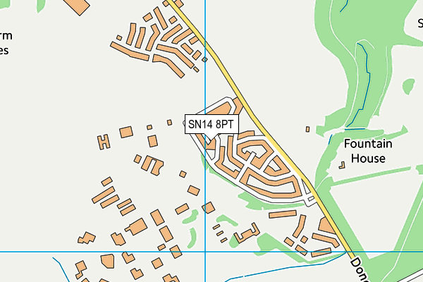 SN14 8PT map - OS VectorMap District (Ordnance Survey)
