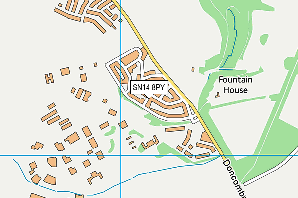 SN14 8PY map - OS VectorMap District (Ordnance Survey)