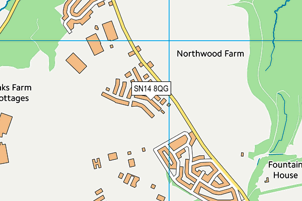SN14 8QG map - OS VectorMap District (Ordnance Survey)