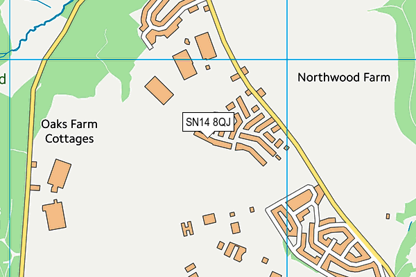 SN14 8QJ map - OS VectorMap District (Ordnance Survey)