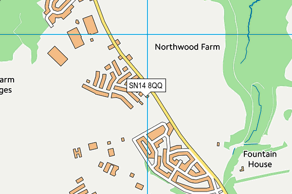 SN14 8QQ map - OS VectorMap District (Ordnance Survey)