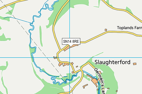 SN14 8RE map - OS VectorMap District (Ordnance Survey)