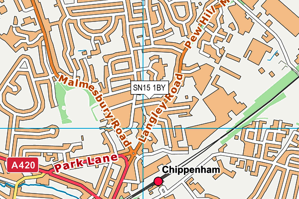 SN15 1BY map - OS VectorMap District (Ordnance Survey)