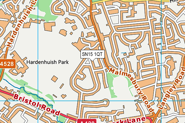 SN15 1QT map - OS VectorMap District (Ordnance Survey)