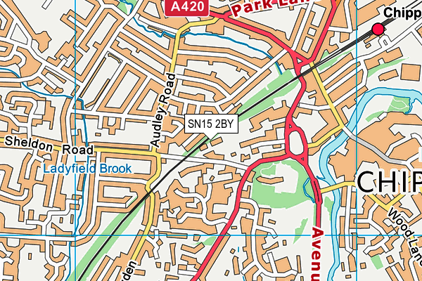 SN15 2BY map - OS VectorMap District (Ordnance Survey)