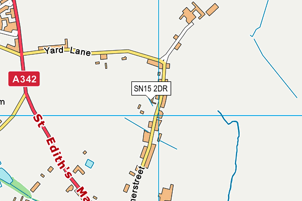SN15 2DR map - OS VectorMap District (Ordnance Survey)