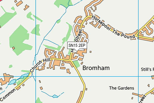 SN15 2EP map - OS VectorMap District (Ordnance Survey)