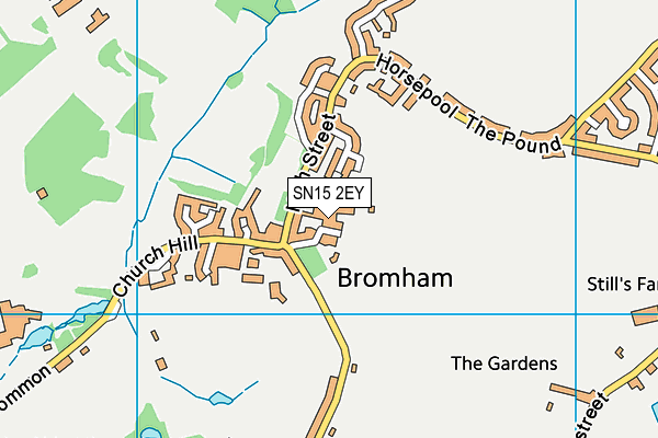 St Nicholas Church of England VC Primary School, Bromham map (SN15 2EY) - OS VectorMap District (Ordnance Survey)