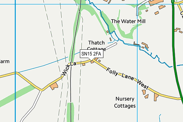 SN15 2FA map - OS VectorMap District (Ordnance Survey)