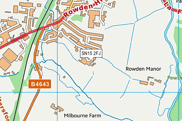 SN15 2FJ map - OS VectorMap District (Ordnance Survey)