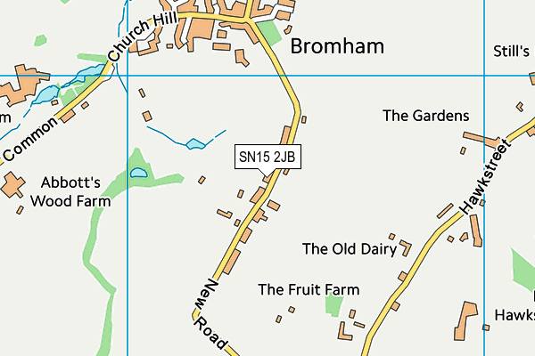 Bromham Jubilee Field map (SN15 2JB) - OS VectorMap District (Ordnance Survey)