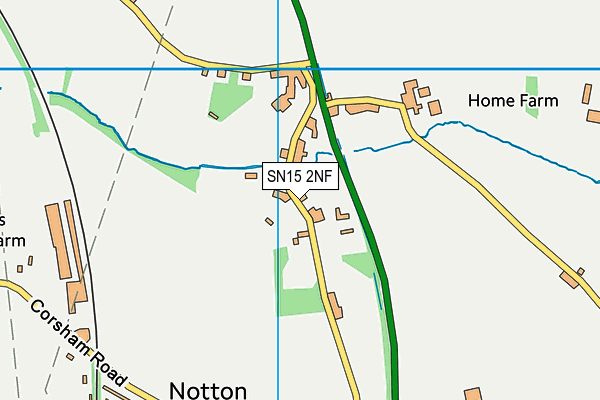 Notton House Academy map (SN15 2NF) - OS VectorMap District (Ordnance Survey)